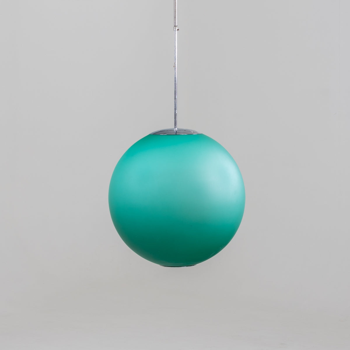 Turquoise Ceiling Lamp by Fontana Arte, Italy Mid-20th Century
