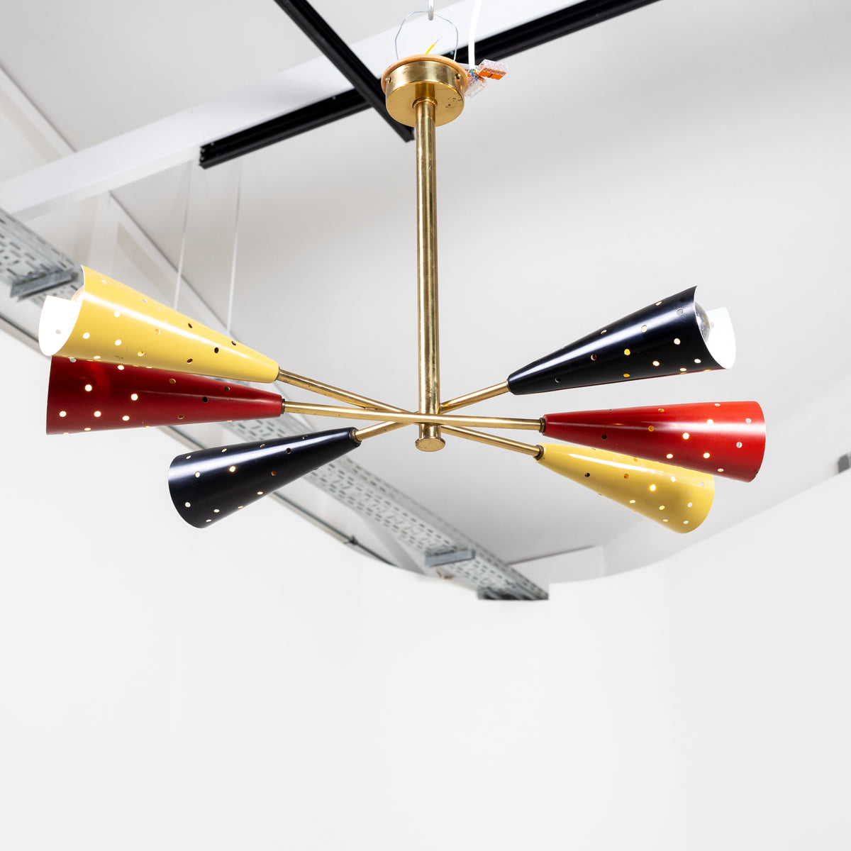 Sputnik chandelier, Italy, mid-20th century