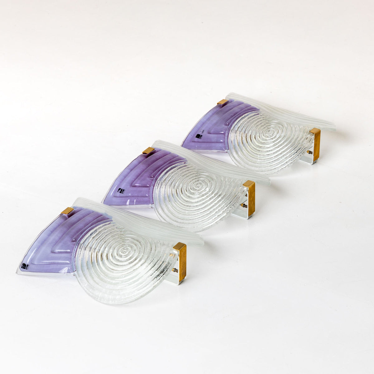 Three Murano Wall Appliques by Itre Vetri, Italy 20th Century