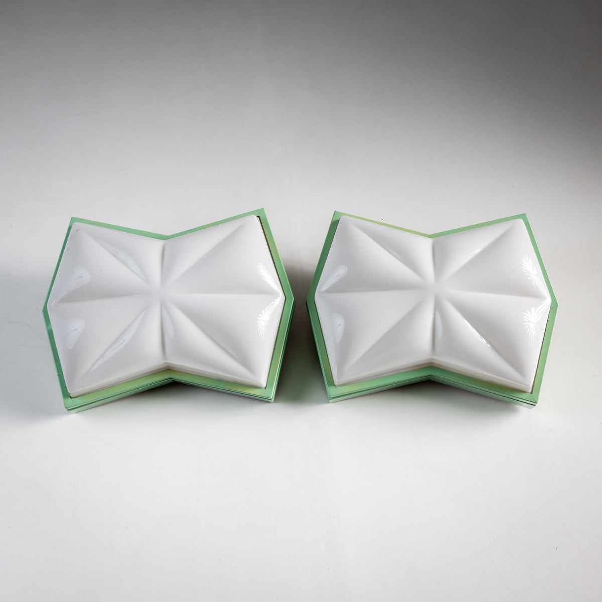 Pair of Ceiling Lights, Italy Mid-20th Century