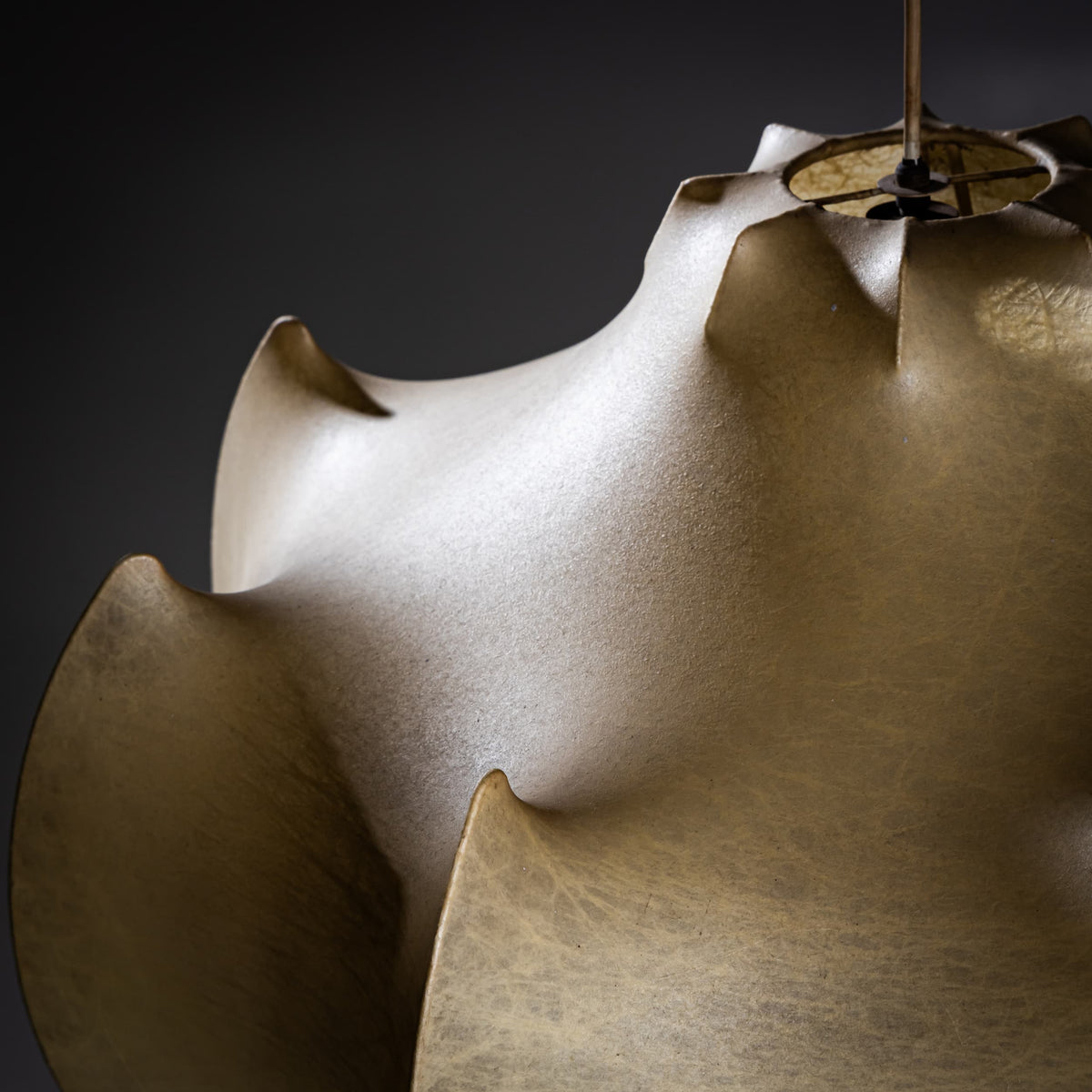Paar Viscontea Cocoon Pendelleuchten von Achille und Pier Giacomo Castiglioni für Flos, Italien, 1960er Jahre