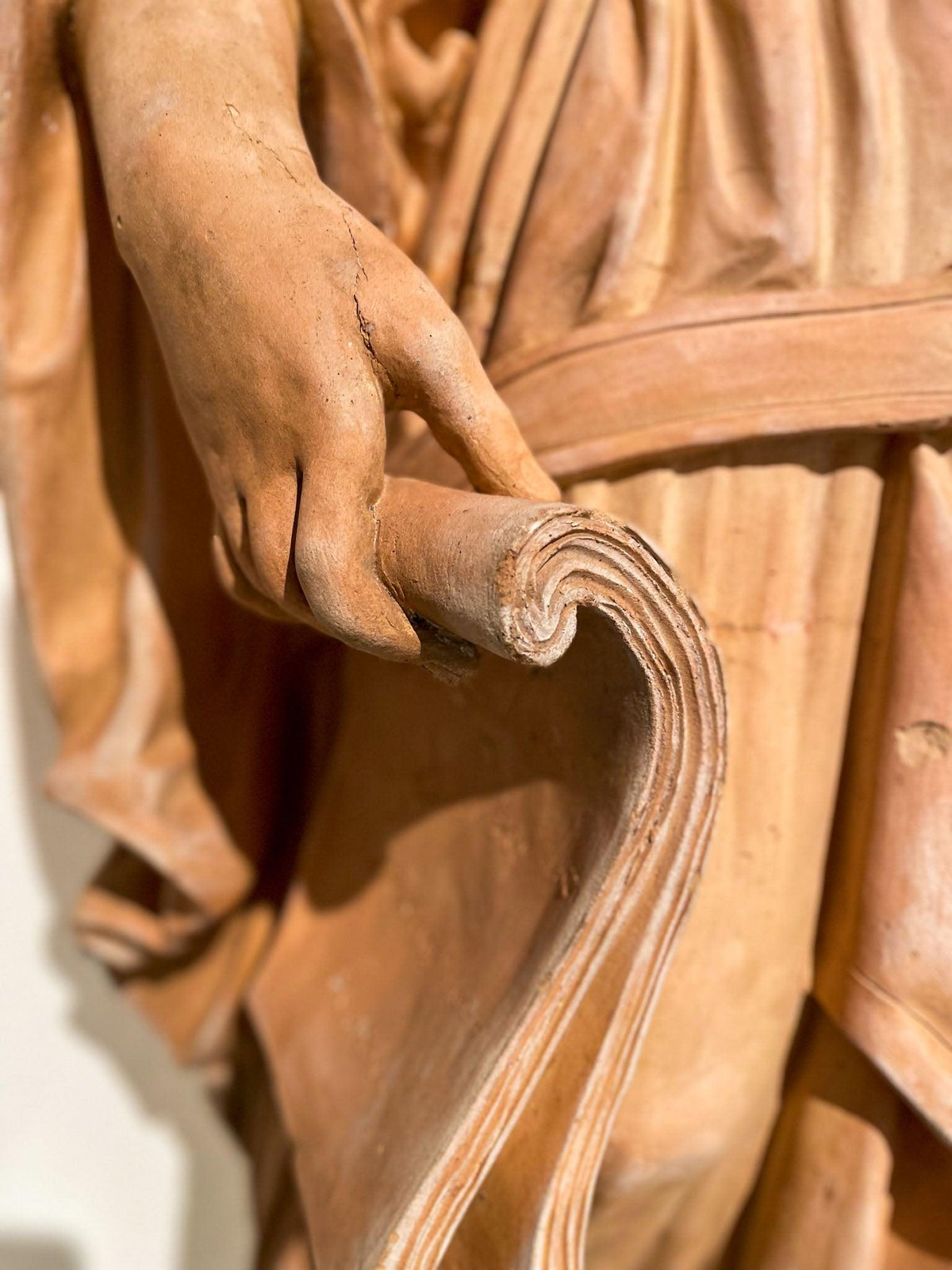 Female Terracotta Statue, prob. Personification of the art of printing, by Louis Gossin - Ehrl Fine Art & Antiques