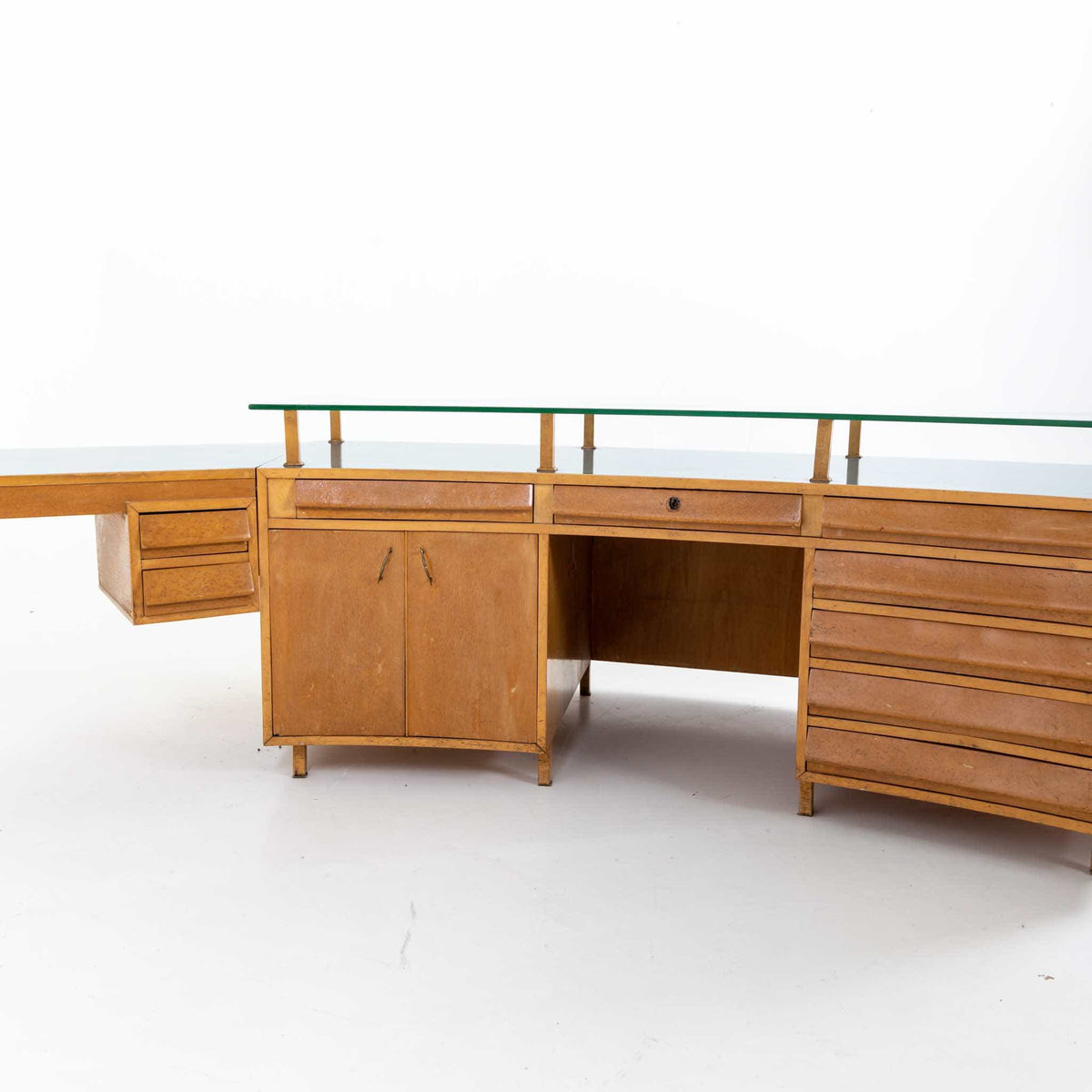 Studio Schreibtisch, Entwurf Vittorio Armellini, Italien Mitte 20. Jahrhundert