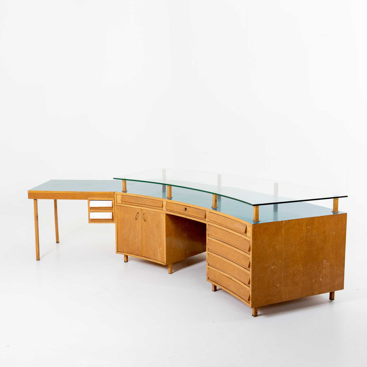 Studio Schreibtisch, Entwurf Vittorio Armellini, Italien Mitte 20. Jahrhundert