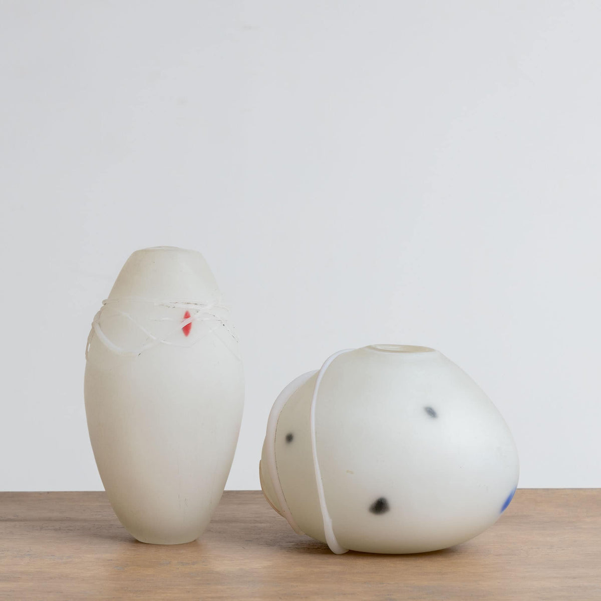 Pair of Glass Vases, 20th Century