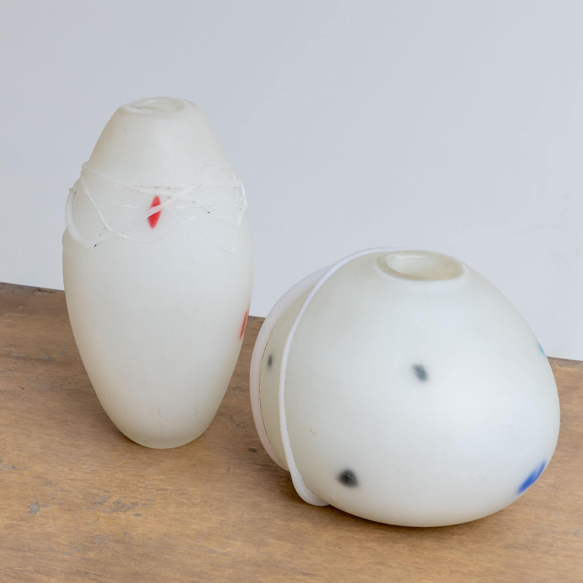 Pair of Glass Vases, 20th Century