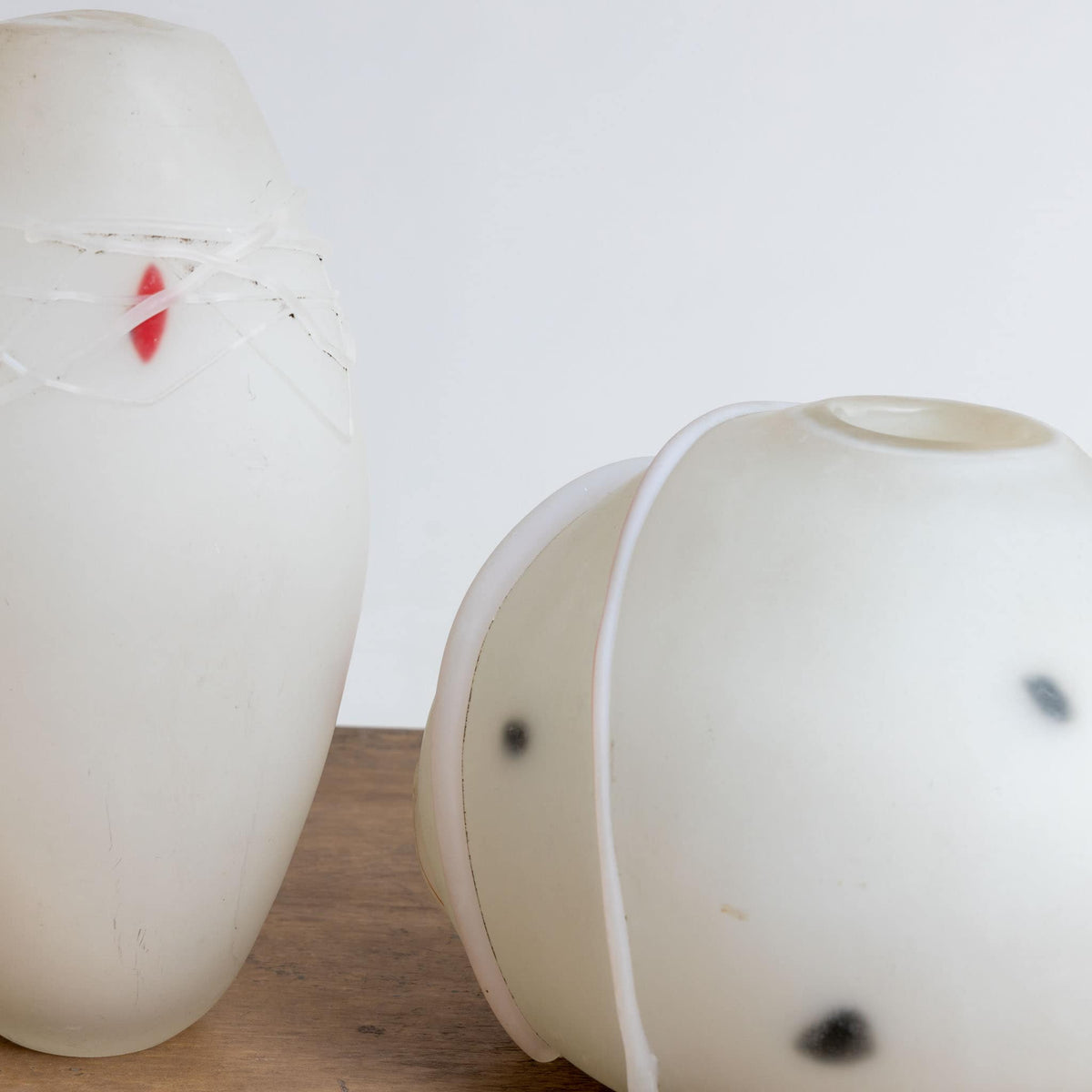 Pair of Glass Vases, 20th Century