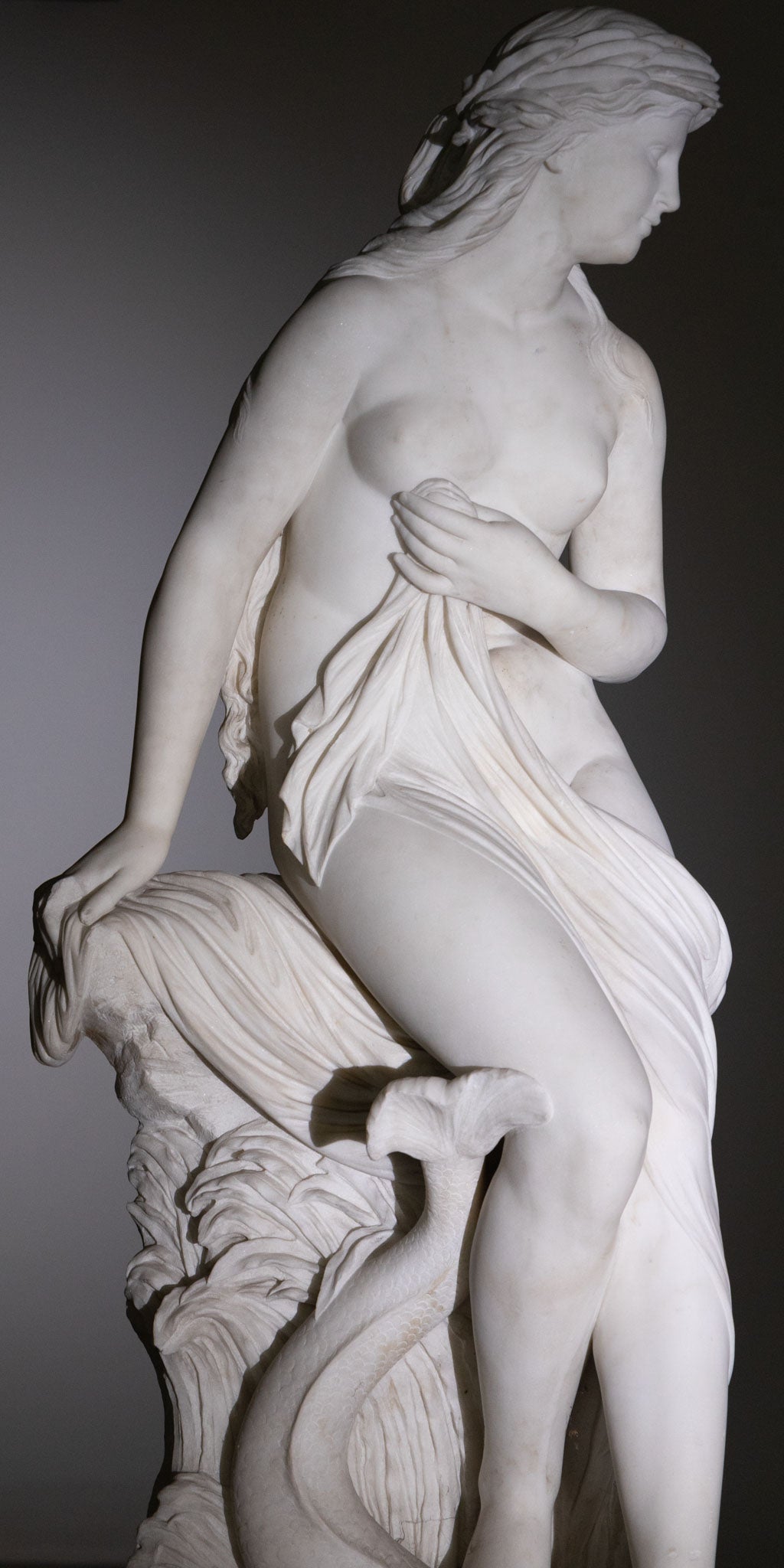 Robert Cauer d. Ä. (1831-1893) Venus with Dolphin, Rome 1874