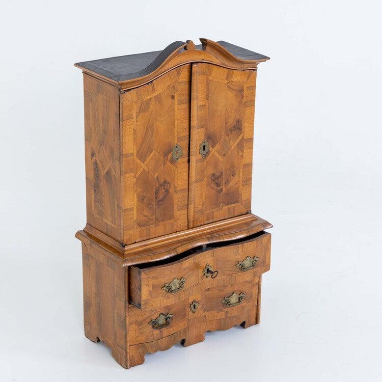 Baroque Miniature Cabinet, Saxony Mid-18th Century - Ehrl Fine Art & Antiques