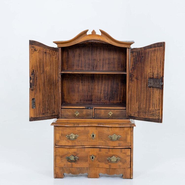 Baroque Miniature Cabinet, Saxony Mid-18th Century - Ehrl Fine Art & Antiques