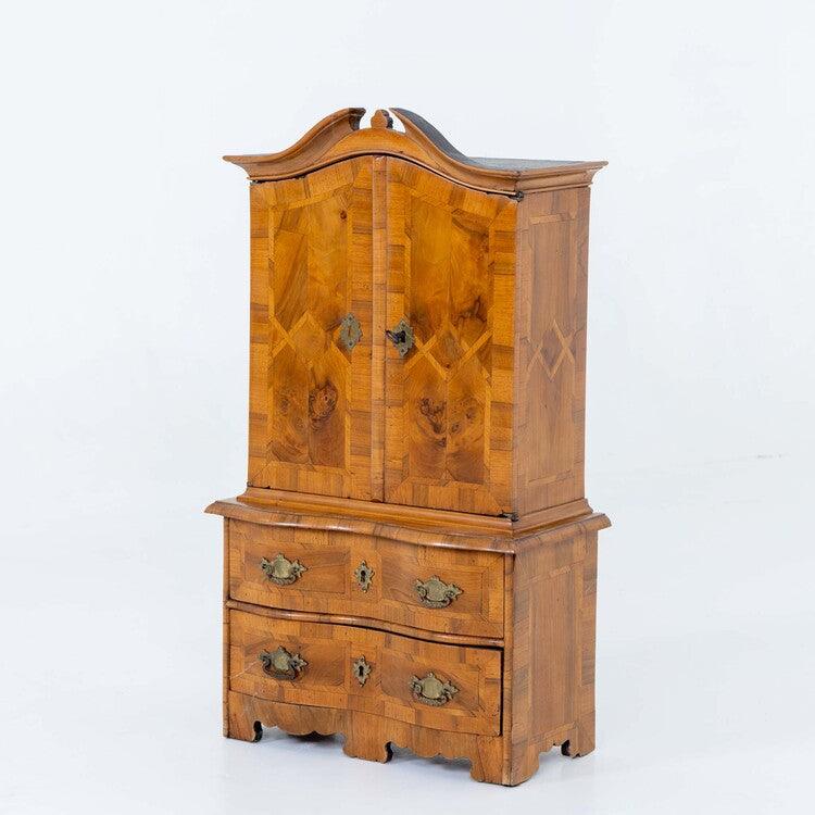 Baroque Miniature Cabinet, Saxony Mid-18th Century - Ehrl Fine Art & Antiques
