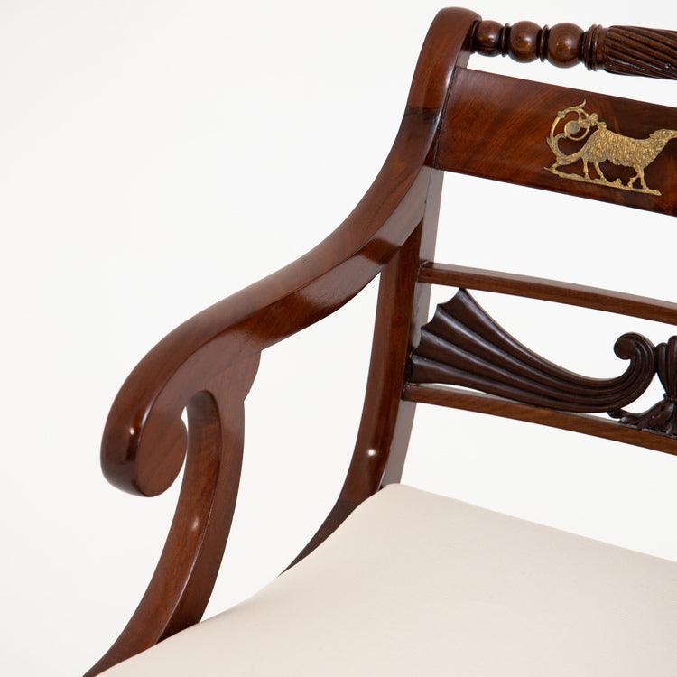 Set of Eight Dining Room Chairs and Armchairs, Northern Germany around 1830 - Ehrl Fine Art & Antiques