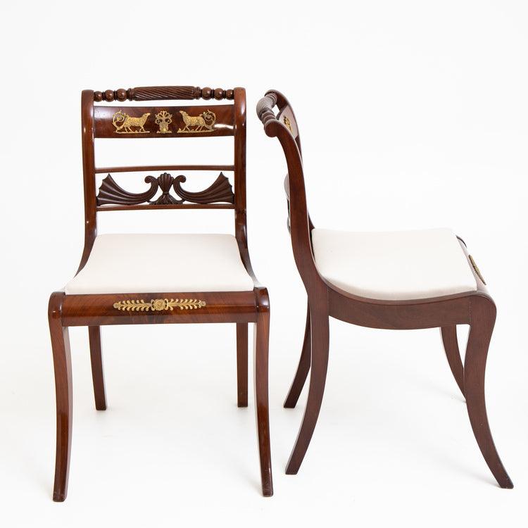 Set of Eight Dining Room Chairs and Armchairs, Northern Germany around 1830 - Ehrl Fine Art & Antiques