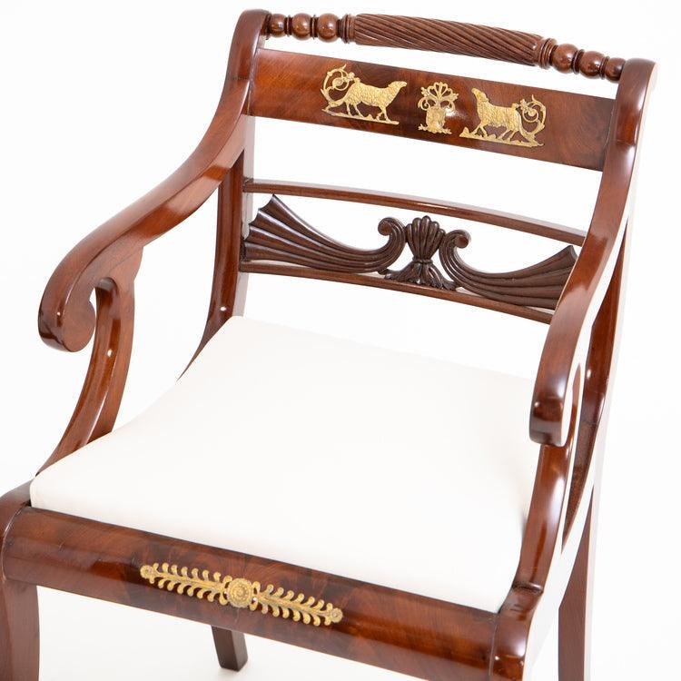 Set of Eight Dining Room Chairs and Armchairs, Northern Germany around 1830 - Ehrl Fine Art & Antiques