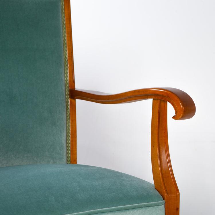 Armchairs and Stool, Mid-20th Century - Ehrl Fine Art & Antiques