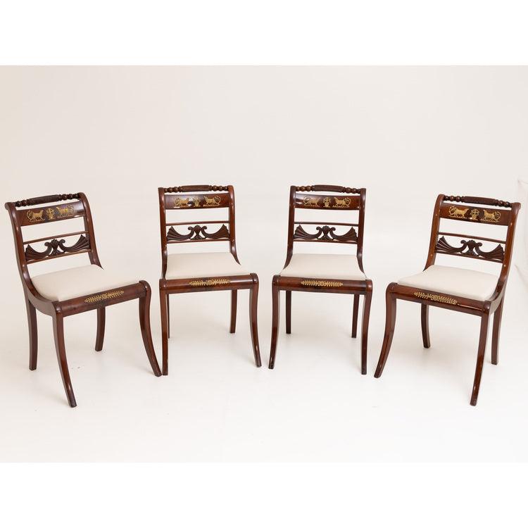 Set of Eight Dining Room Chairs and Armchairs, Northern Germany around 1830 - Ehrl Fine Art & Antiques
