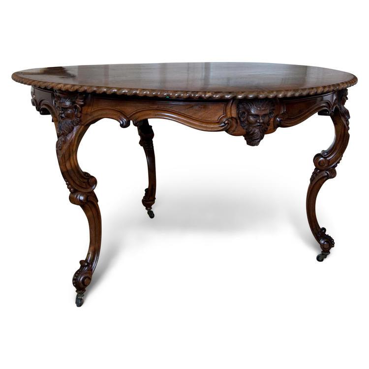 Center Table by Franz Xaver Fortner, Rococo, Germany c. 1840 - Ehrl Fine Art & Antiques