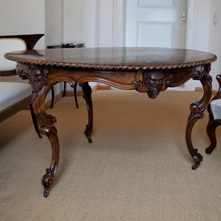 Center Table by Franz Xaver Fortner, Rococo, Germany c. 1840 - Ehrl Fine Art & Antiques