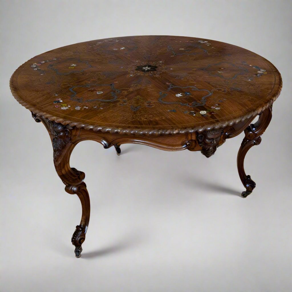 Center Table by Franz Xaver Fortner, Rococo, Germany c. 1840 - Ehrl Fine Art & Antiques