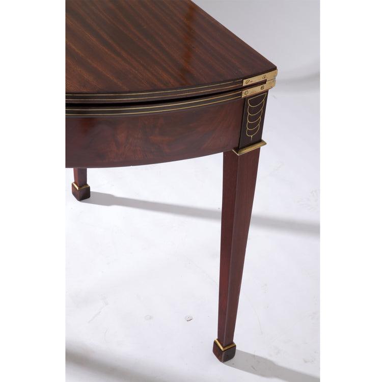 Louis Seize Demi Lunde Table by J.-J. Chapuis, Belgium Late 18th Century - Ehrl Fine Art & Antiques