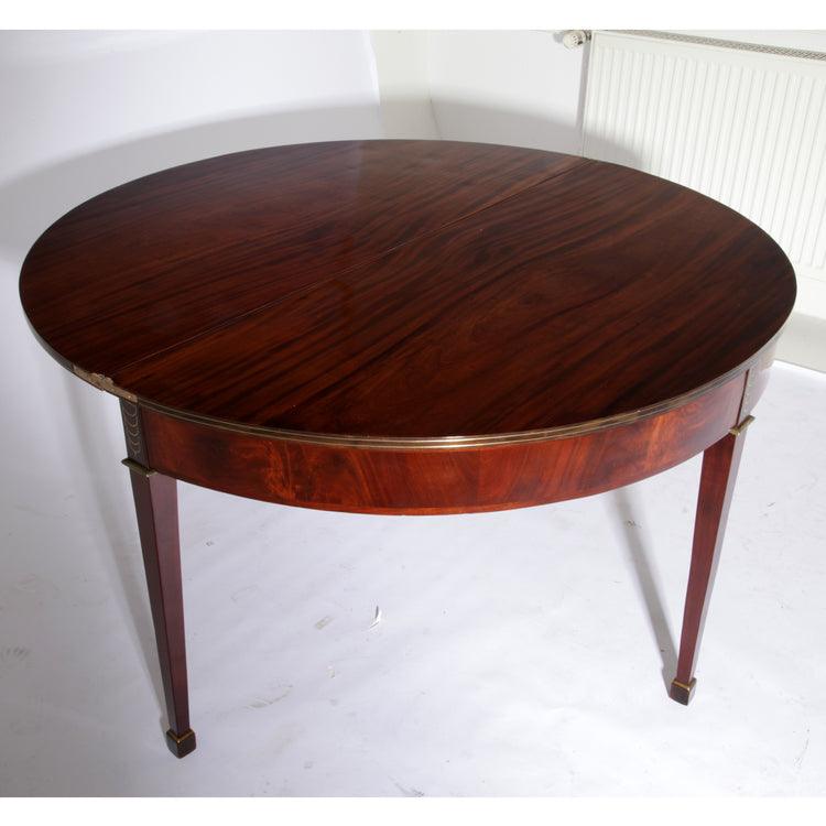 Louis Seize Demi Lunde Table by J.-J. Chapuis, Belgium Late 18th Century - Ehrl Fine Art & Antiques