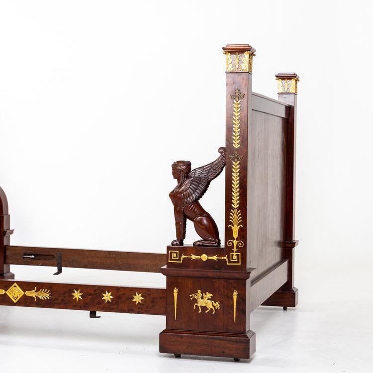Empire-Style Bed, France 19th Century - Ehrl Fine Art & Antiques