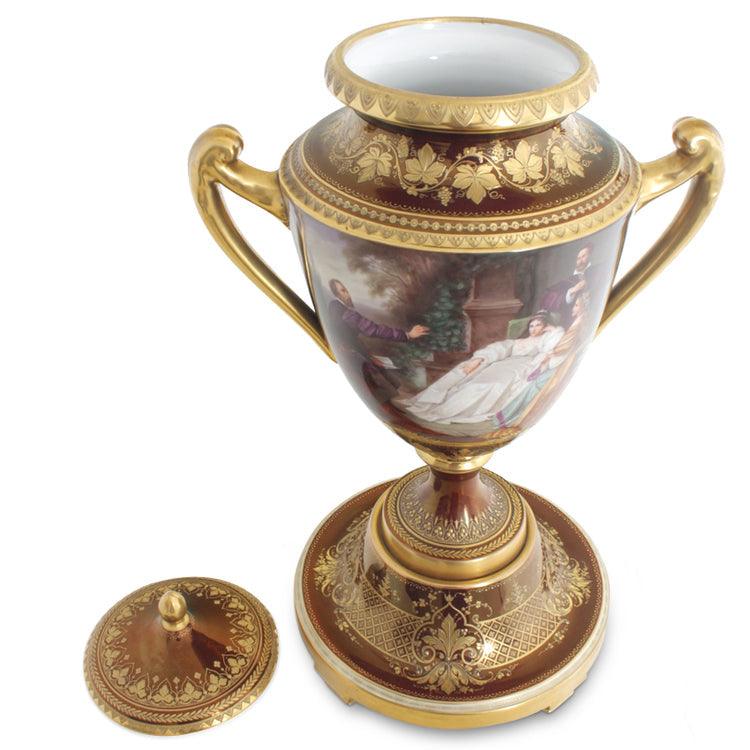 Porcelain Urn, Vienna 19th Century - Ehrl Fine Art & Antiques