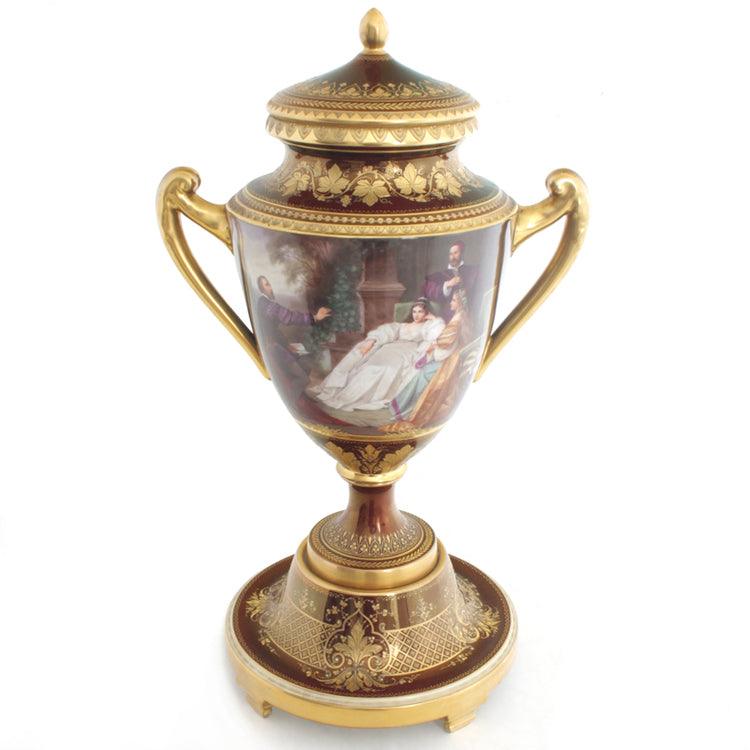 Porcelain Urn, Vienna 19th Century - Ehrl Fine Art & Antiques