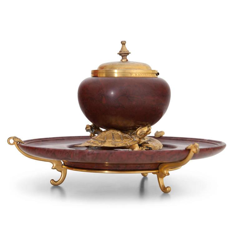 Inkwell by F. Barbedienne, France c. 1900 - Ehrl Fine Art & Antiques