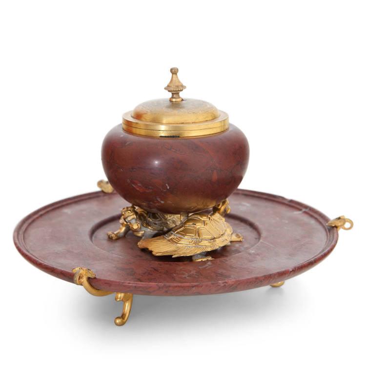 Inkwell by F. Barbedienne, France c. 1900 - Ehrl Fine Art & Antiques