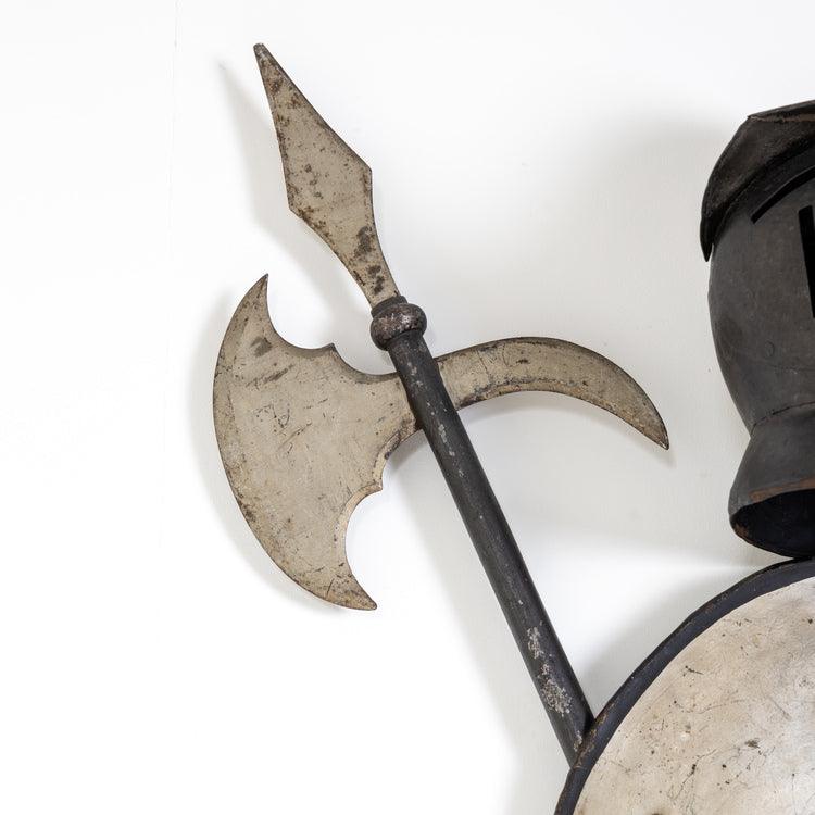 Iron Helmets with Escutcheons - Ehrl Fine Art & Antiques