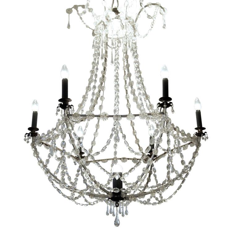Seven-light Chandelier, 1st Half 19th Century - Ehrl Fine Art & Antiques