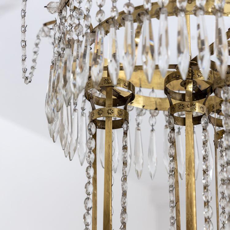 Crystal Chandelier, Sweden around 1800 - Ehrl Fine Art & Antiques