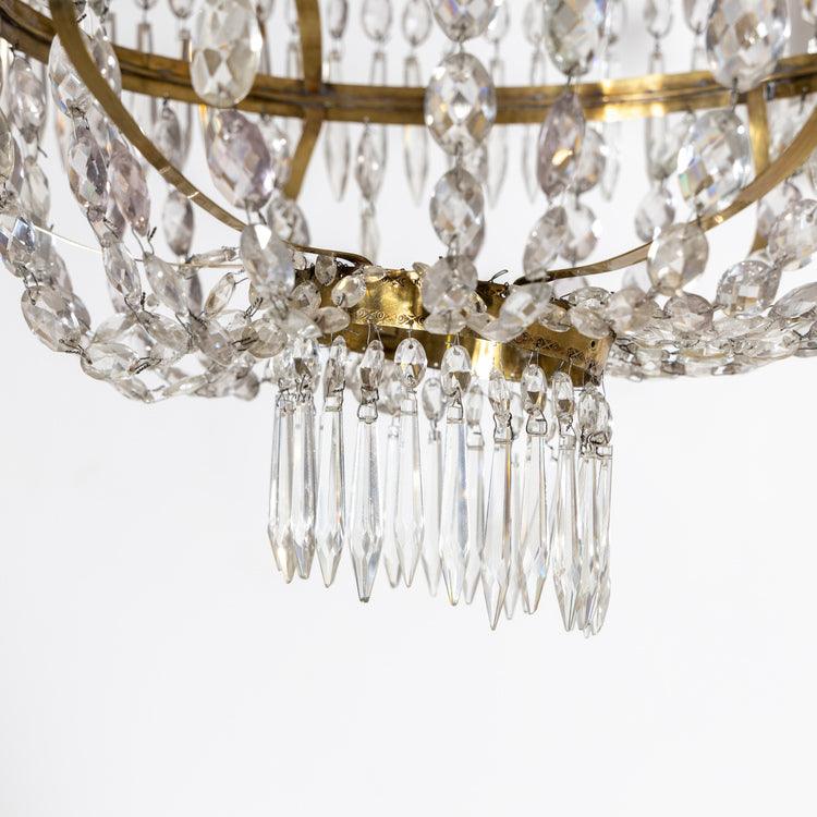 Crystal Chandelier, Sweden around 1800 - Ehrl Fine Art & Antiques