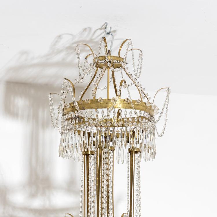 Crystal Chandelier, Sweden around 1800 - Ehrl Fine Art & Antiques