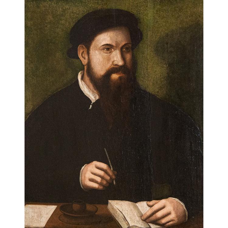 Renaissance, Portrait of a Scholar, 16th Century - Ehrl Fine Art & Antiques