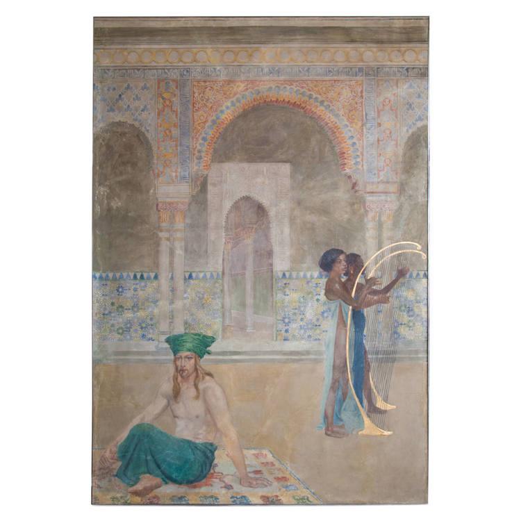 Cycle of paintings after Wieland's Oberon by Josef Engelhart, Vienna 1900 - Ehrl Fine Art & Antiques