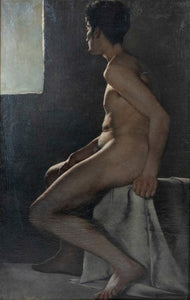 Paul Anton Kaulbach (1864 Hanover - 1930 Berlin) Male Nude - Ehrl Fine Art & Antiques