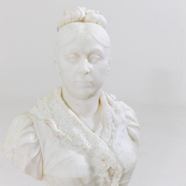 Marble bust of a Lady, Italy19th Century - Ehrl Fine Art & Antiques