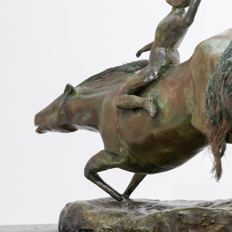 Bronze modernist plaster sculpture, probably France mid-20th century - Ehrl Fine Art & Antiques