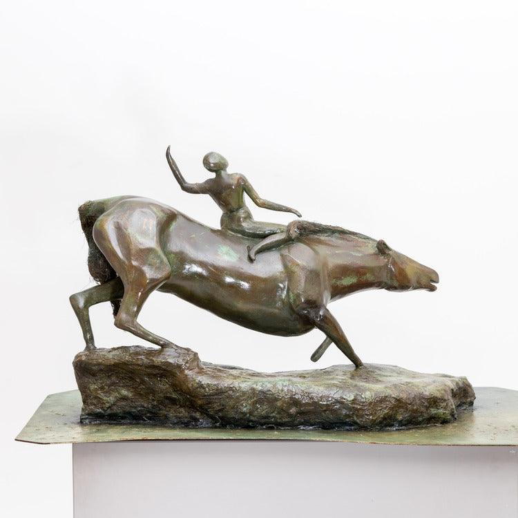 Bronze modernist plaster sculpture, probably France mid-20th century - Ehrl Fine Art & Antiques