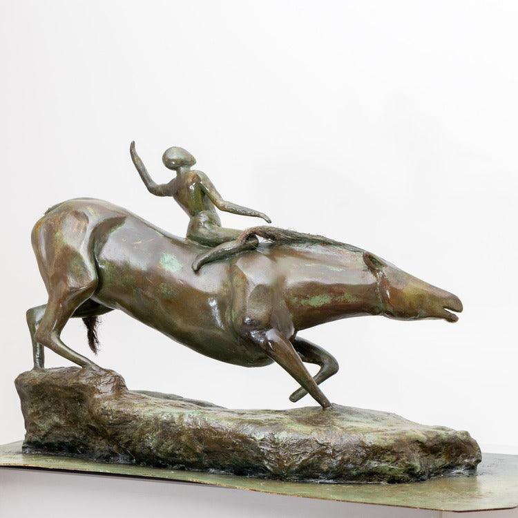 Bronze modernist plaster sculpture, probably France mid-20th century - Ehrl Fine Art & Antiques