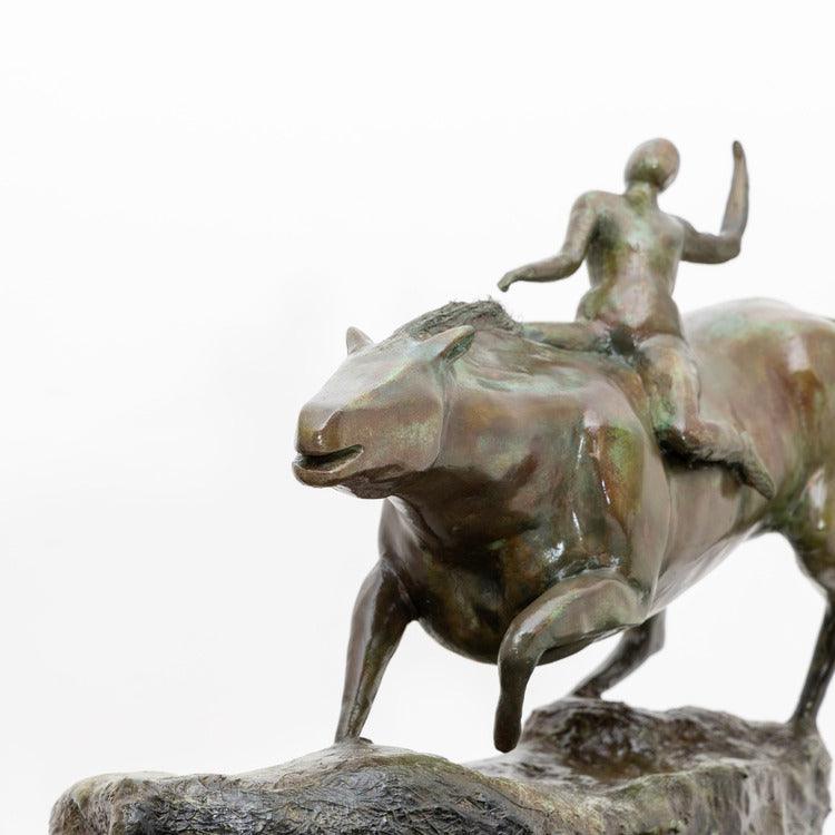 Bronze modernist plaster sculpture, probably France mid-20th century - Ehrl Fine Art & Antiques