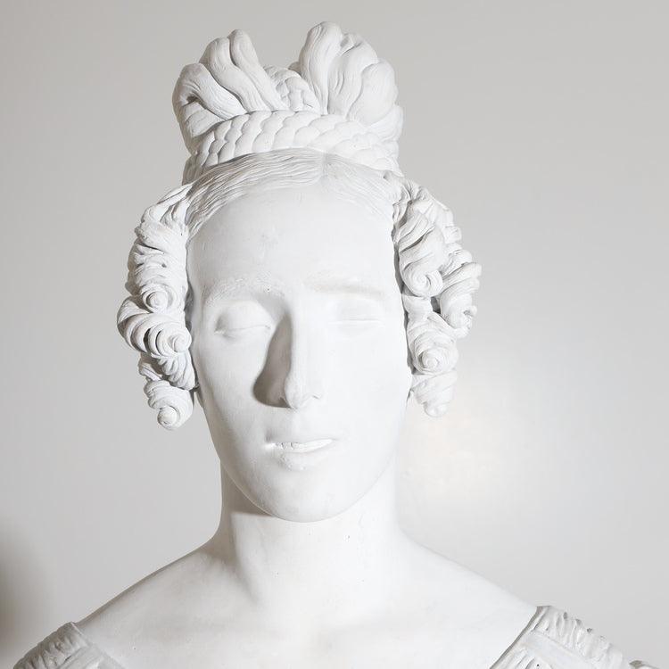 Portrait Bust of a Lady, dated 1837 - Ehrl Fine Art & Antiques