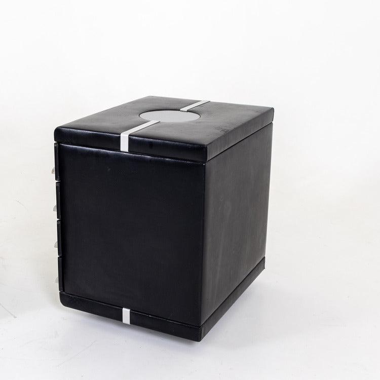 Leather covered filing cabinets, late 20th century - Ehrl Fine Art & Antiques