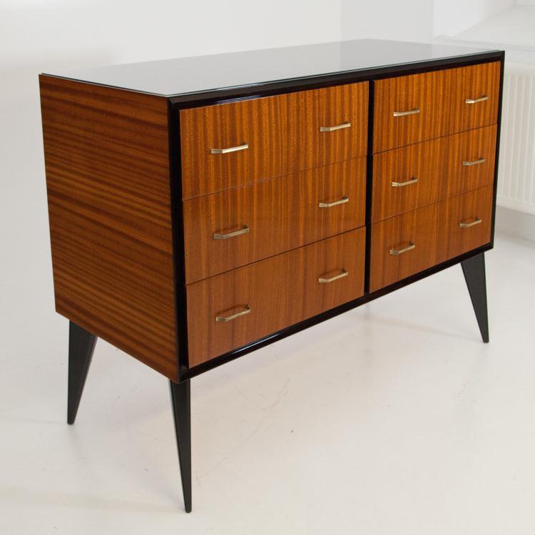 Commode and Bedside Table Ensemble, Italy Mid-20th Century - Ehrl Fine Art & Antiques