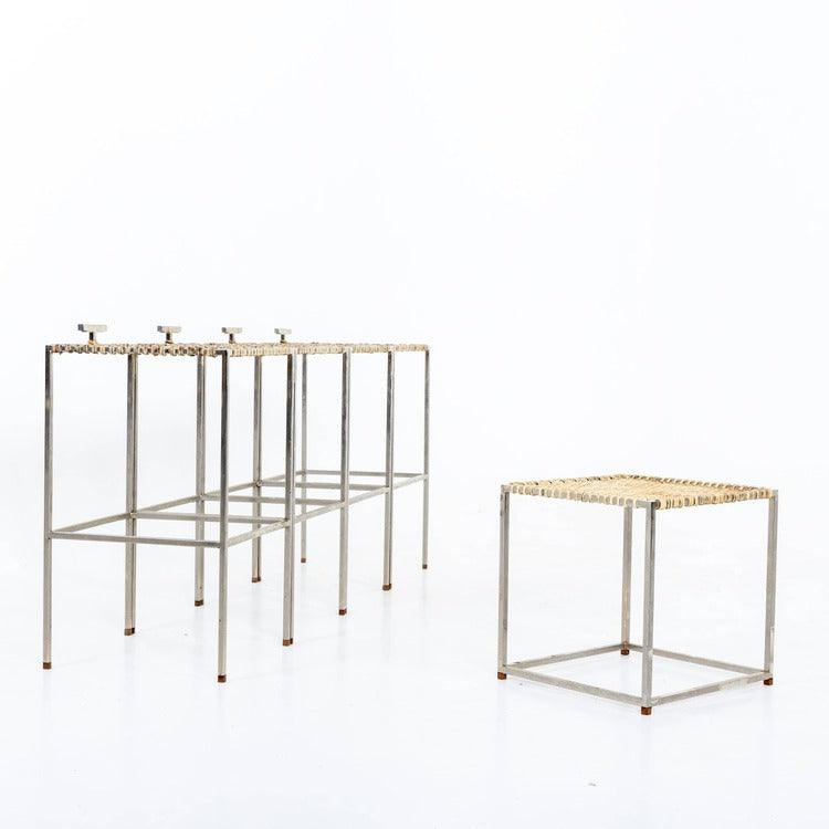 Stools with Side Table, 20th Century - Ehrl Fine Art & Antiques