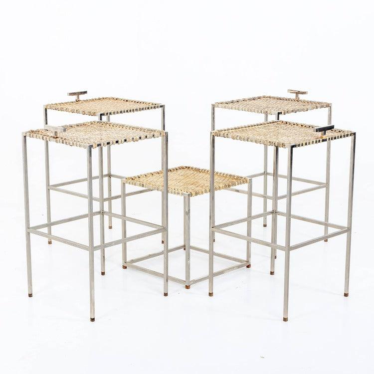 Stools with Side Table, 20th Century - Ehrl Fine Art & Antiques