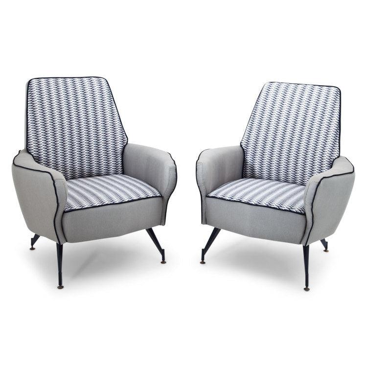 Mid-Century Armchairs, Italy - Ehrl Fine Art & Antiques