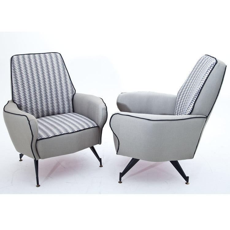 Mid-Century Armchairs, Italy - Ehrl Fine Art & Antiques